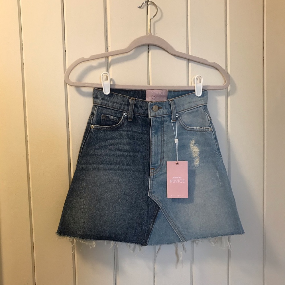 Revice Denim Mini Skirt